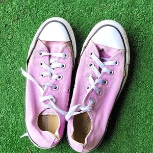Pink converse shoes